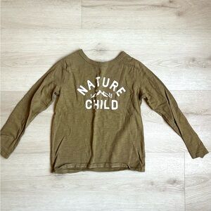 Nature Child Olive Green Kids Shirt